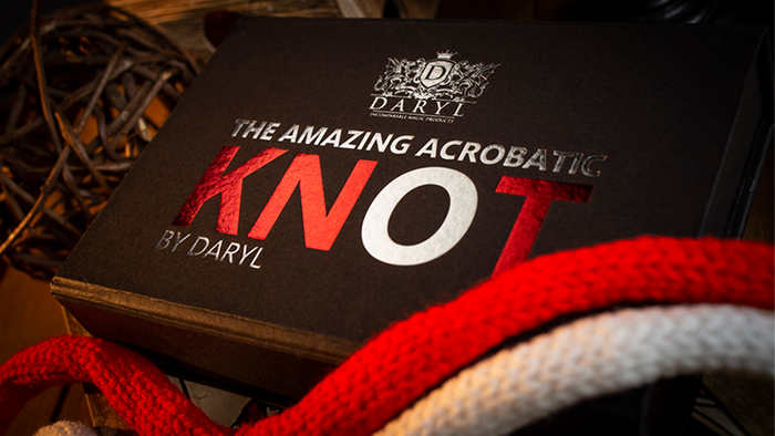 Amazing Acrobatic Knot w/xtra knot Red and White (Gimmicks and Online Instructions) by Daryl