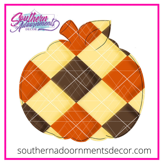 Argyle Pumpkin Blank