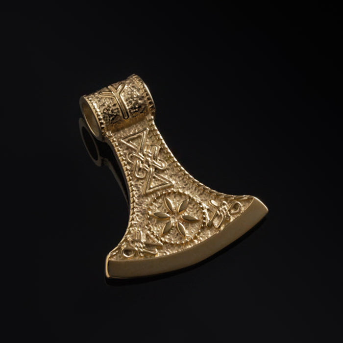 Axe Pendant, Gold Plated - Grimfrost