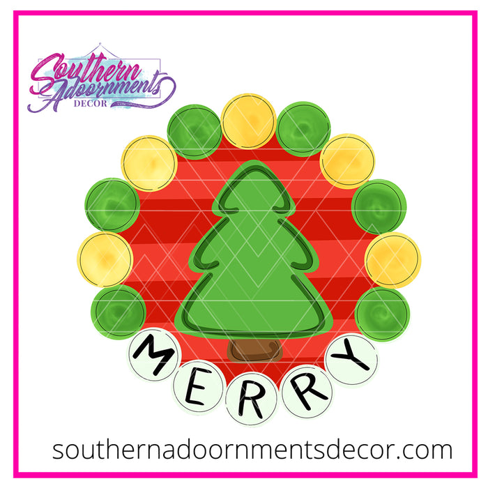 Beaded Merry Tree Blank