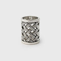 Beard Ring 12, White Metal, XL