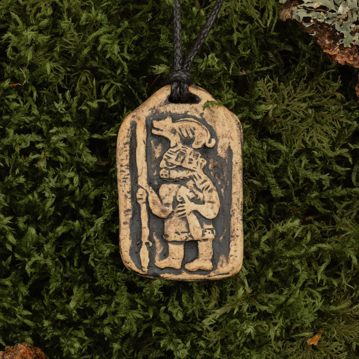Boar Warrior Ceramic Pendant - Grimfrost