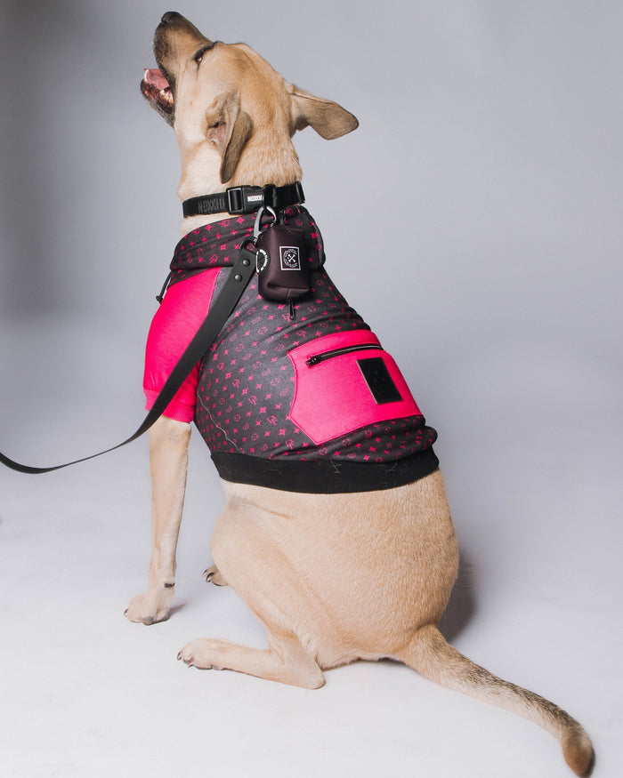 Dog Hoodie - Bougie - Black & Pink - Dixxon Flannel Co.