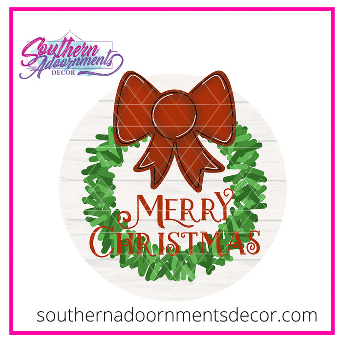 Christmas Wreath Template & Digital Cut File