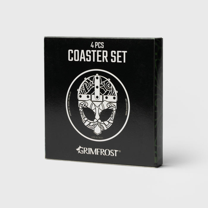 Clan Helmet Coaster Set, PVC - Grimfrost