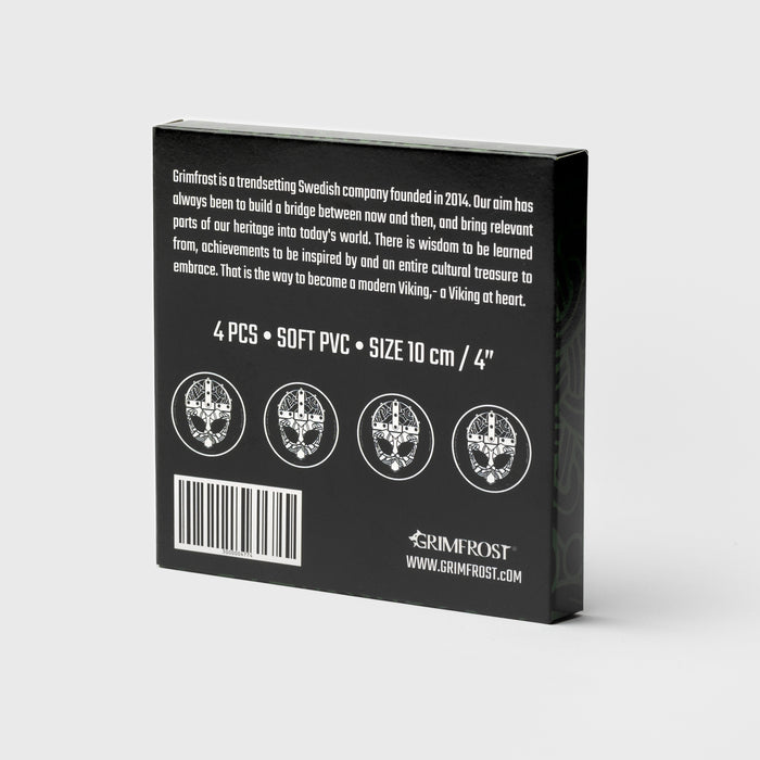 Clan Helmet Coaster Set, PVC - Grimfrost