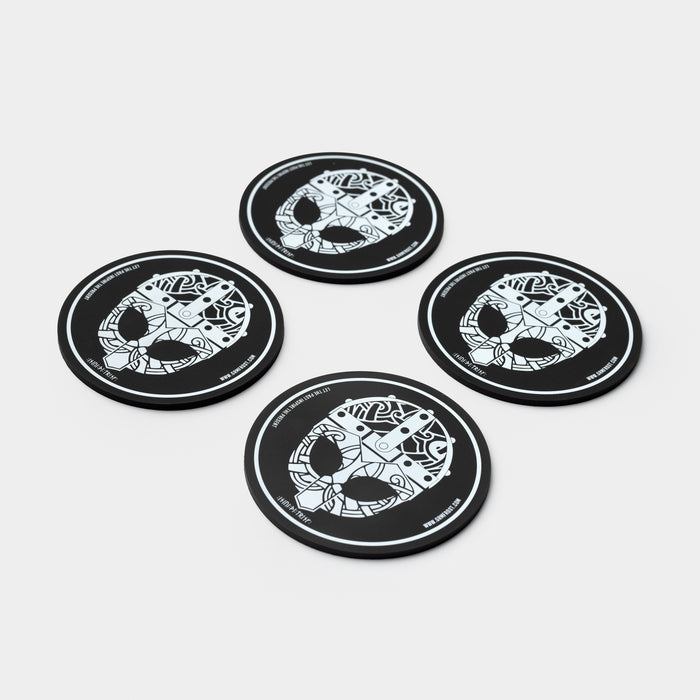 Clan Helmet Coaster Set, PVC - Grimfrost