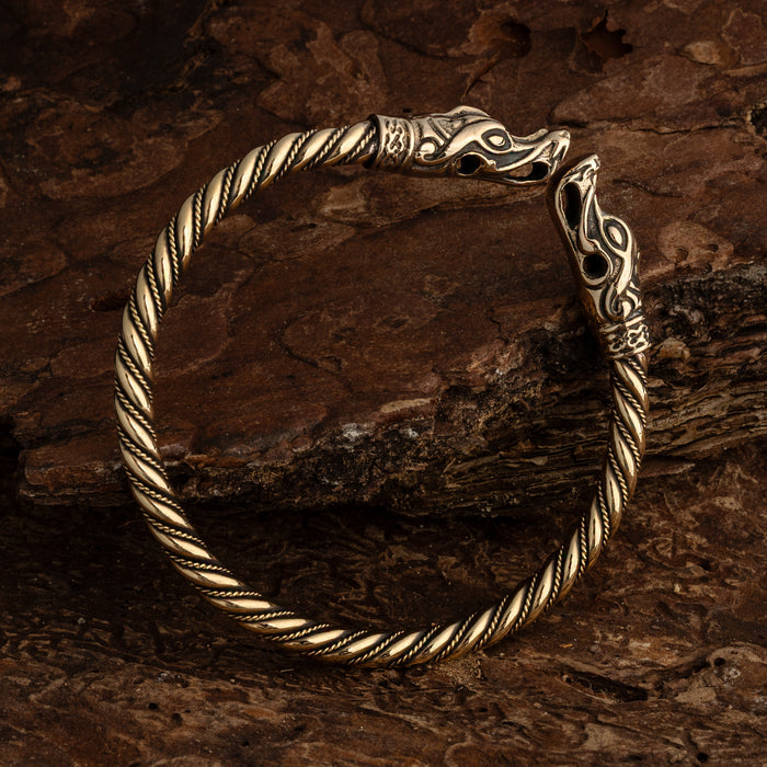 Dragon Armring, Brass - Grimfrost