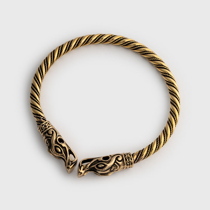 Dragon Armring, Brass - Grimfrost