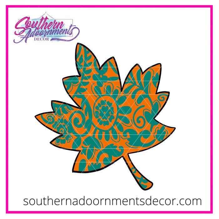 Fancy Fall Leaf Blank