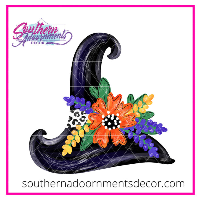 Fancy Witch Hat Template & Digital Cut File