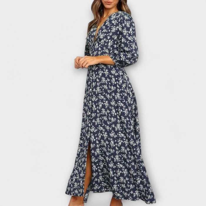 Floral Pattern Maxi Dress for Women