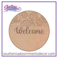 Floral Split Round Blank