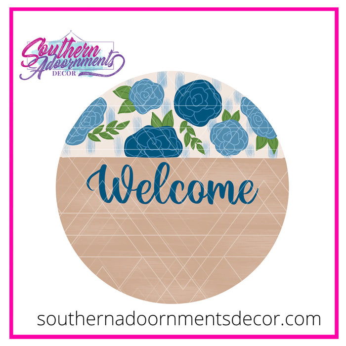 Floral Split Round Blank