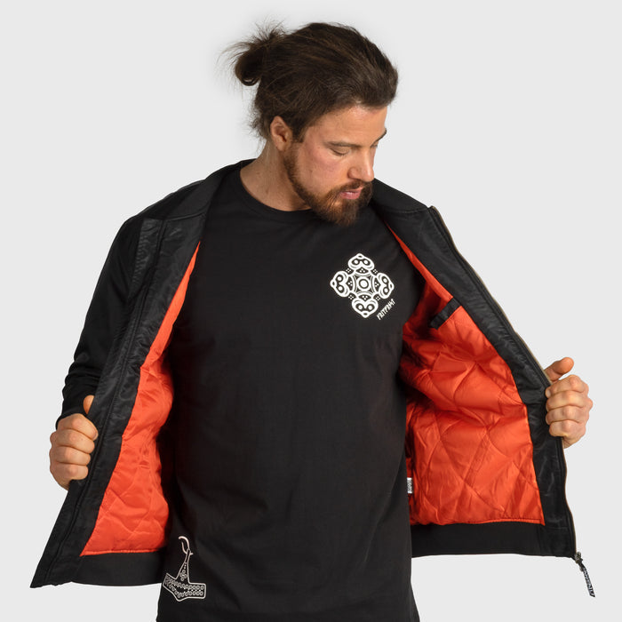 Grimfrost Bomber Jacket, Black - Grimfrost