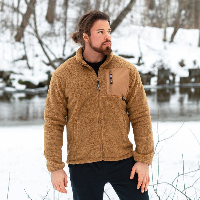 Grimfrost Fleece Jacket, Beige - Grimfrost