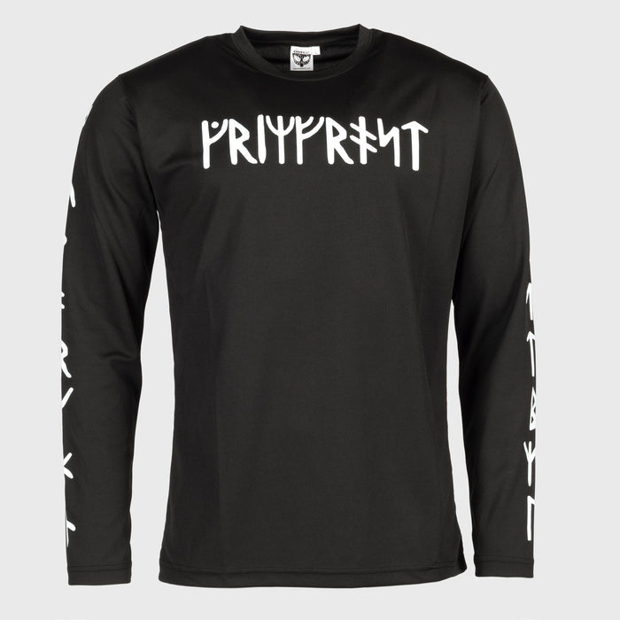 Gym Long Sleeve, Runes, Black