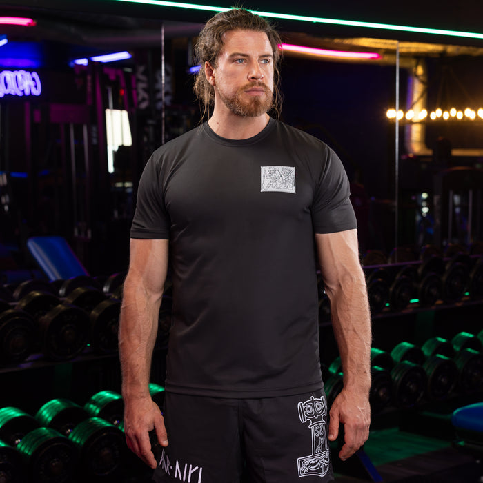 Gym Tee, Sword, Black