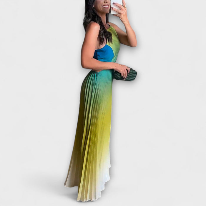Haven - Stylish Backless Tie-Dye Maxi Dress