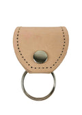 Heavy Duty Guitar Pick Holder Key Ring Leather Professional Grade Beige