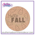 Hello Fall Candy Corn Blank