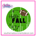 Hello Fall Football Template & Digital Cut File