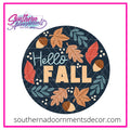 Hello Fall Leaves  Template & Digital Cut File
