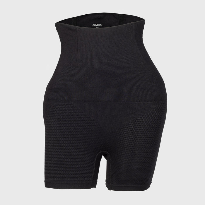 High-Waisted Shaping Shorts, Black - Grimfrost
