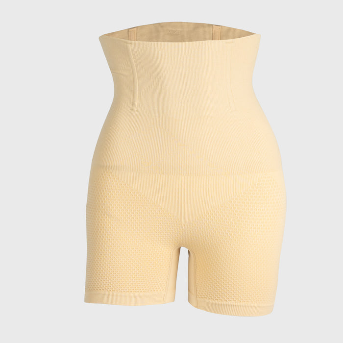 High-Waisted Shaping Shorts, Sand - Grimfrost