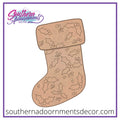 Holly Stocking Blank