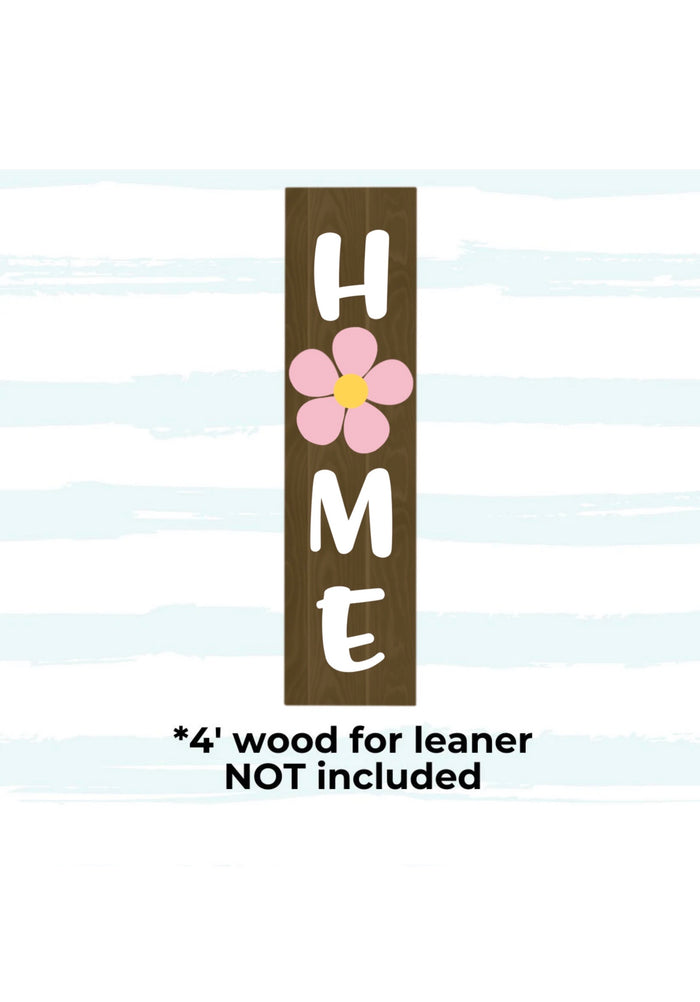 HOME Porch Leaner Letters with Button Daisy 3D Design and Attachment Bundle