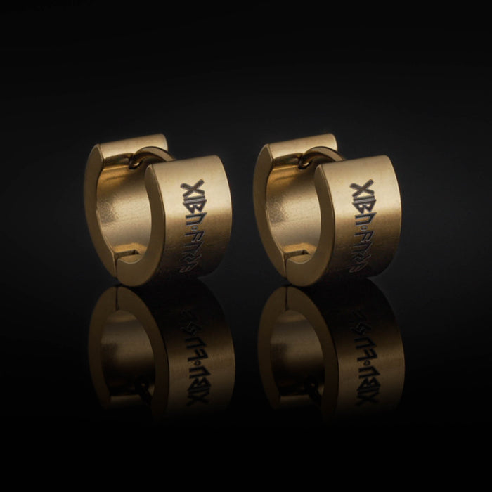 Huggie Earring, Gibu Auja, Gold Plated - Grimfrost