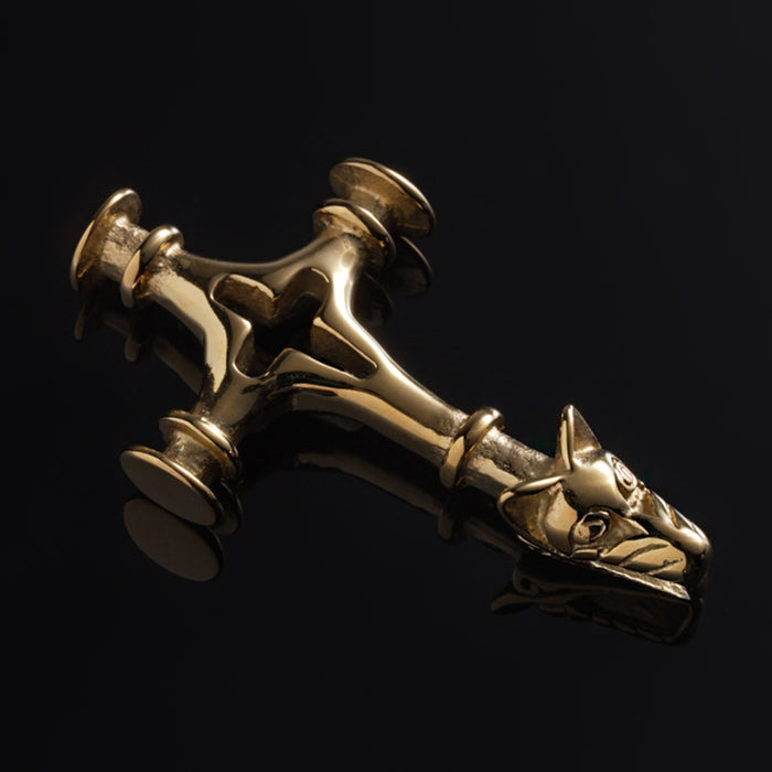 Icelandic Hammer, Large, Gold Plated - Grimfrost