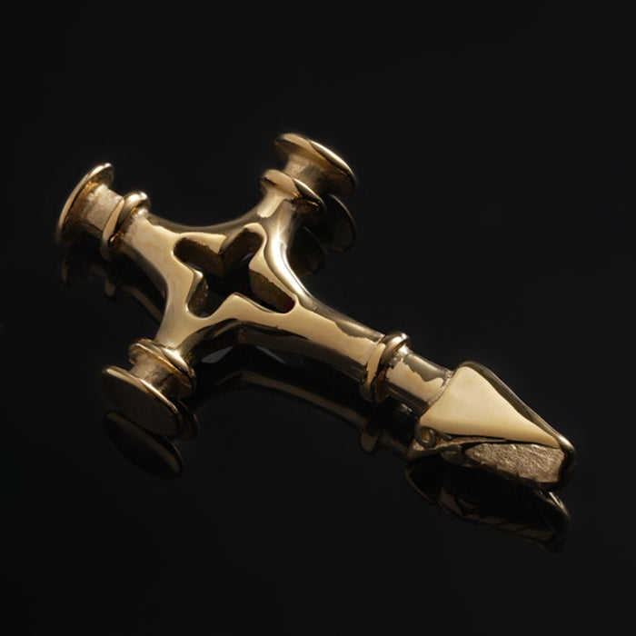 Icelandic Hammer, Large, Gold Plated - Grimfrost