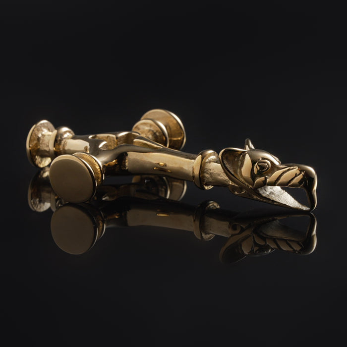 Icelandic Hammer, Large, Gold Plated - Grimfrost