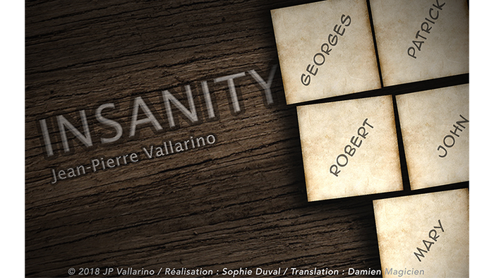 INSANITY (Gimmicks and Online Instruction) by Jean-Pierre Vallarino