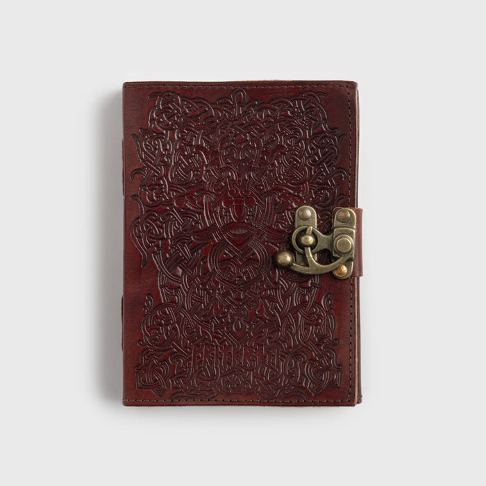 Leather Diary, Godmask, Brass Buckle