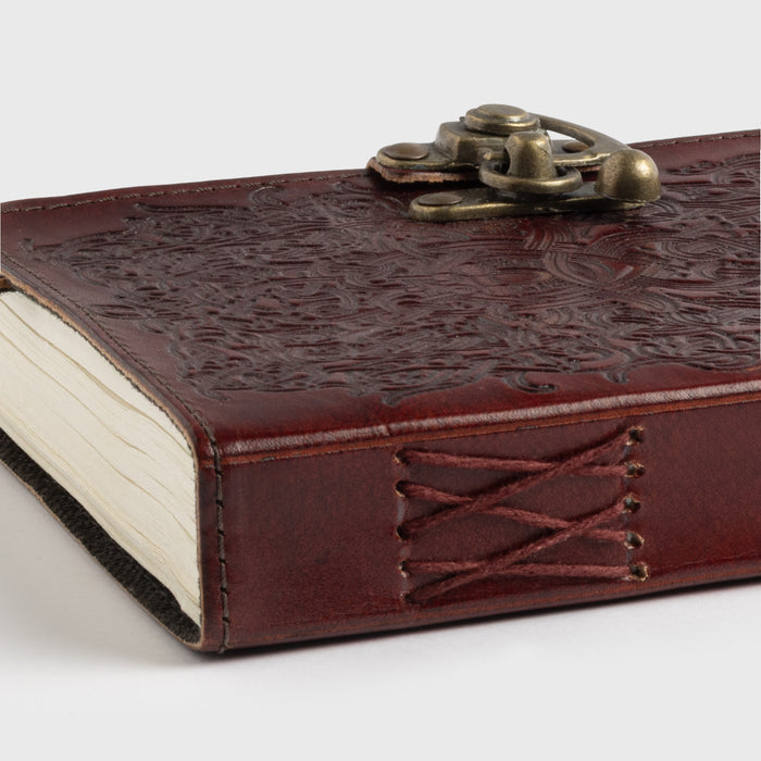 Leather Diary, Godmask, Brass Buckle