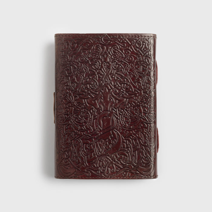Leather Diary, Yggdrasil, Brass Buckle