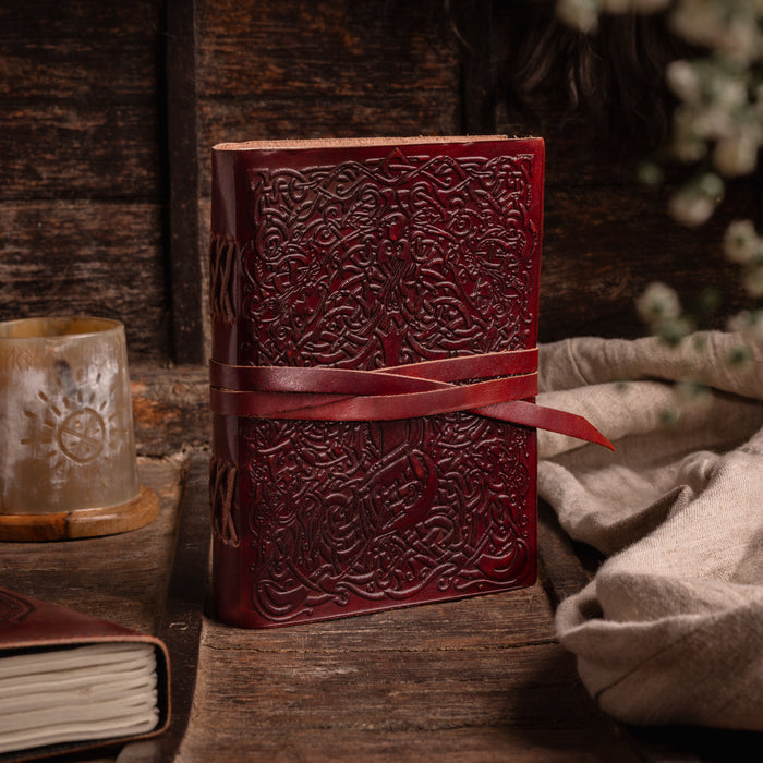 Leather Diary, Yggdrasil, Leather Wrap