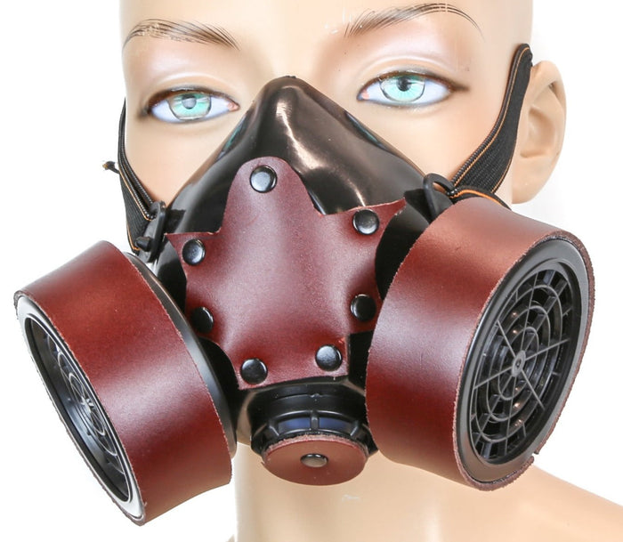 Leather Gas Mask Respirator