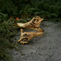 Lindworm Ring, Gold Plated - Grimfrost