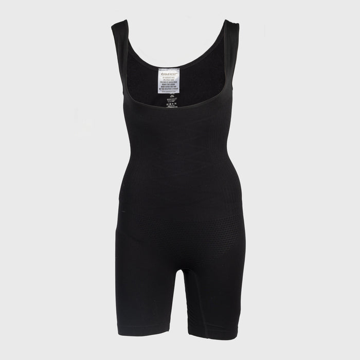 Mid Thigh Bodysuit, Black - Grimfrost
