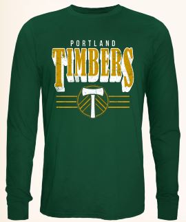 PORTLAND TIMBERS FC MEN'S 40S SOFTHAND LONG SLEEVE SHIRT