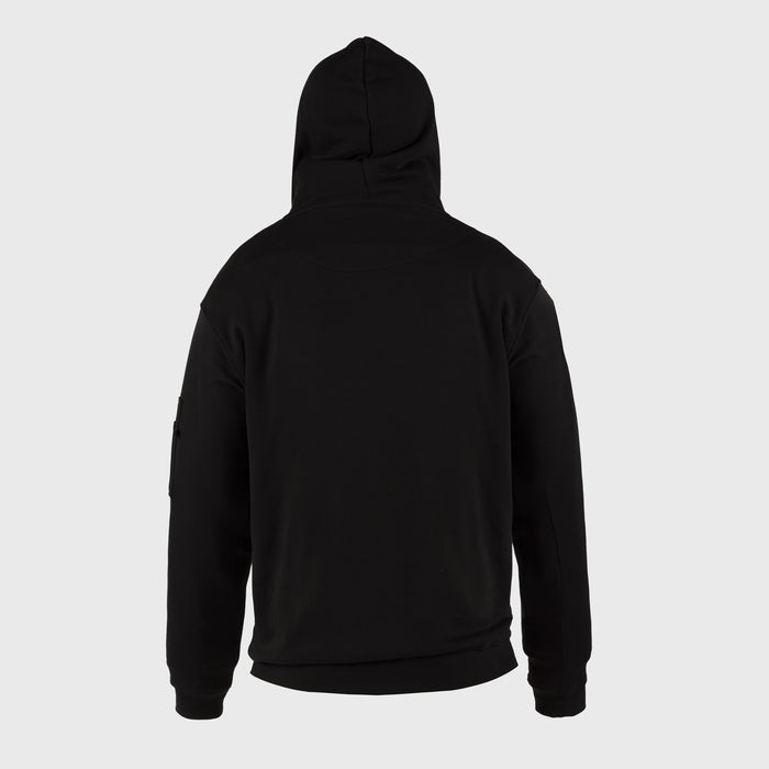 Premium Zip Hoodie, Runic Ship, Black