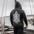 Premium Zip Hoodie, Volund, Black