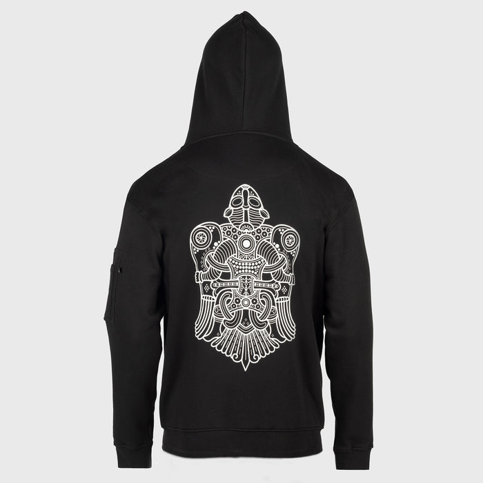 Premium Zip Hoodie, Volund, Black
