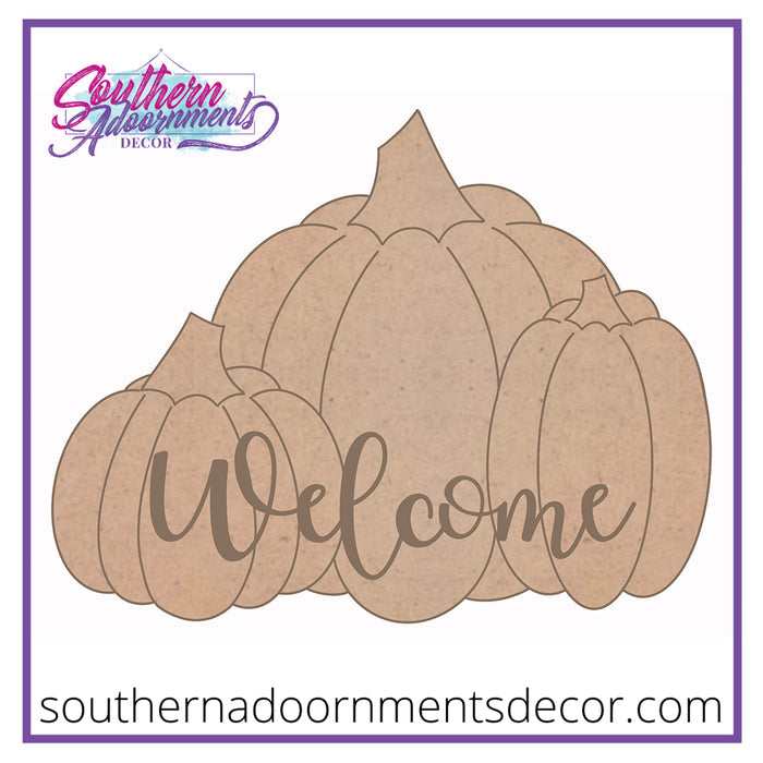 Pumpkin Welcome Blank