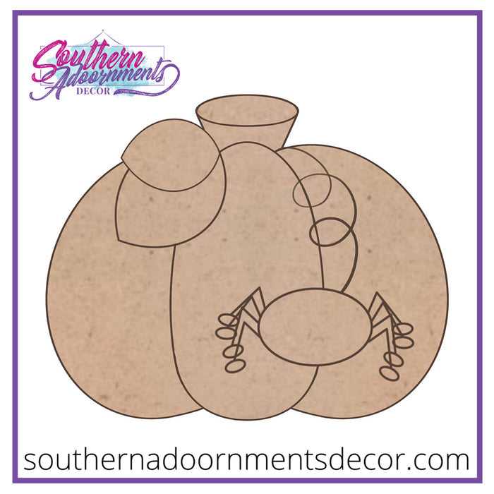 Pumpkin with Spider Blank