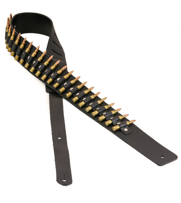 Real Bullet Guitar Strap .223 Caliber Brass Shell